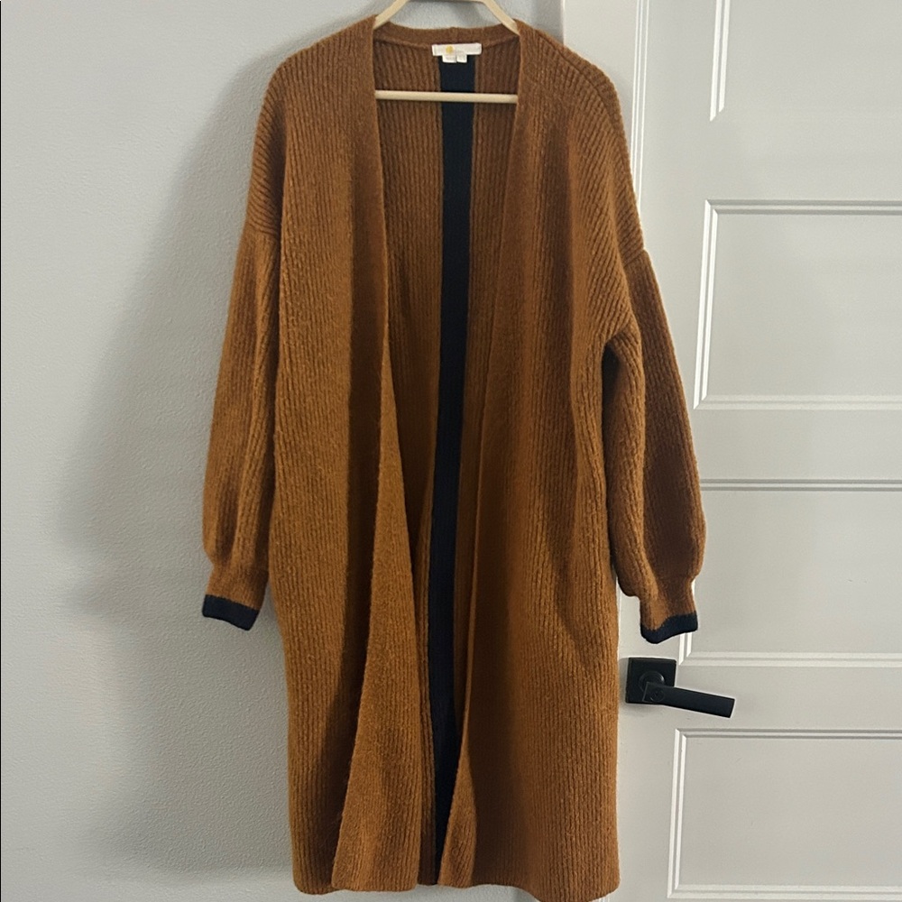 Cozy Boden Open-Front Long Cardigan